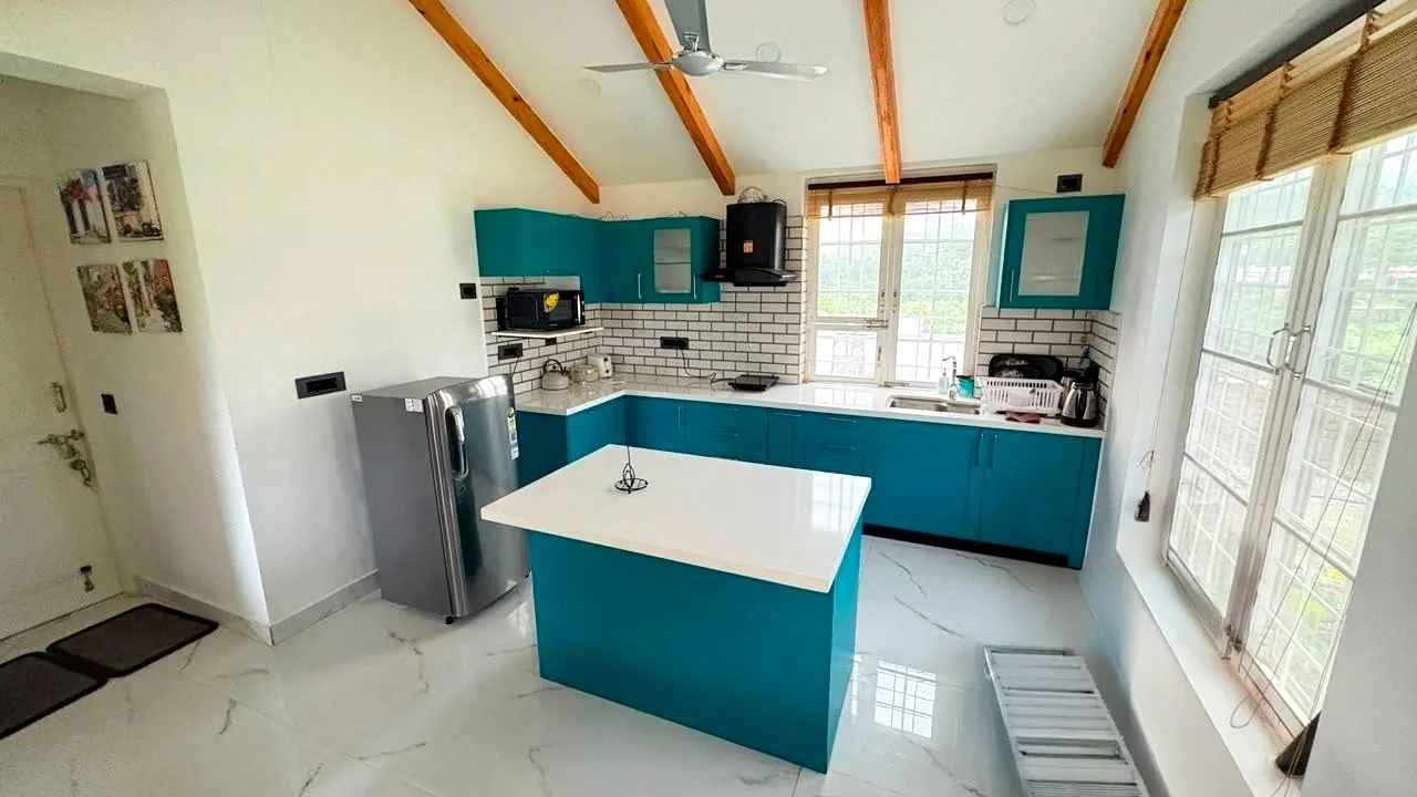 Kitchen interior at the Mussoorie residence