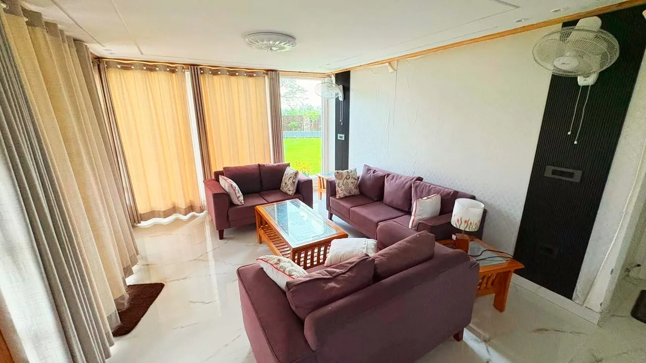 Living room interior at the Mussoorie project